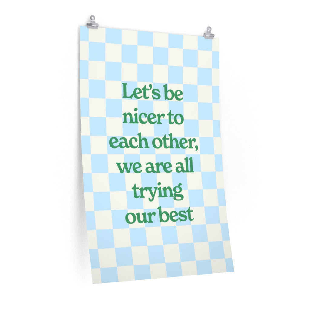 Nice To Each Other Poster