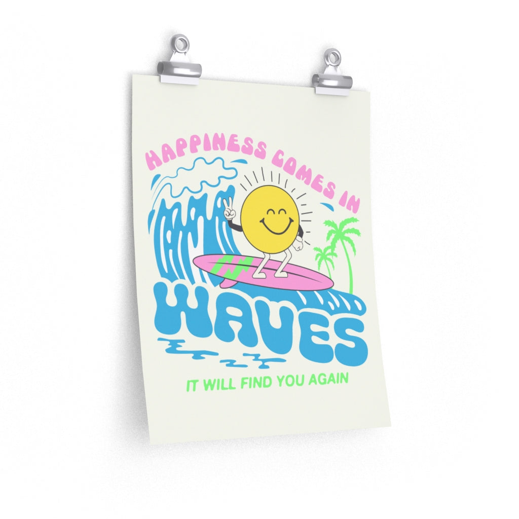Happy Waves Poster