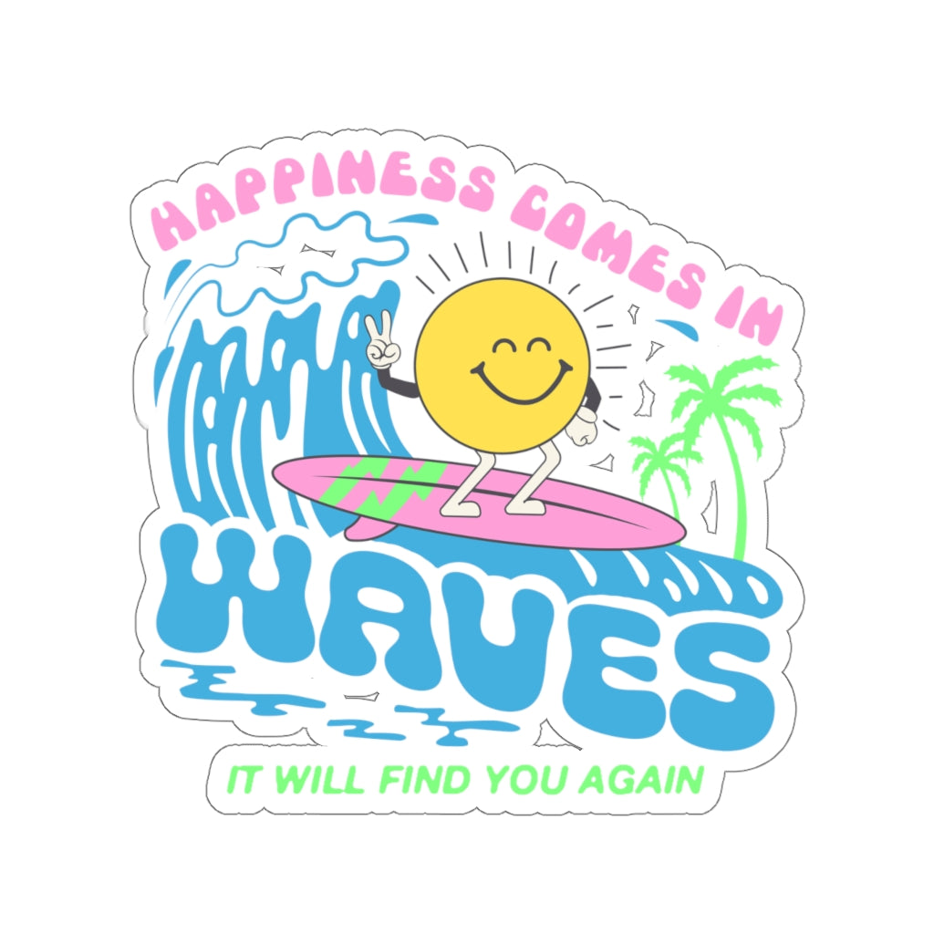 Happy Waves Sticker