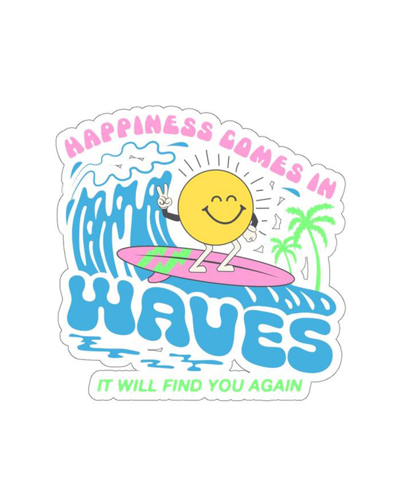 Happy Waves Sticker