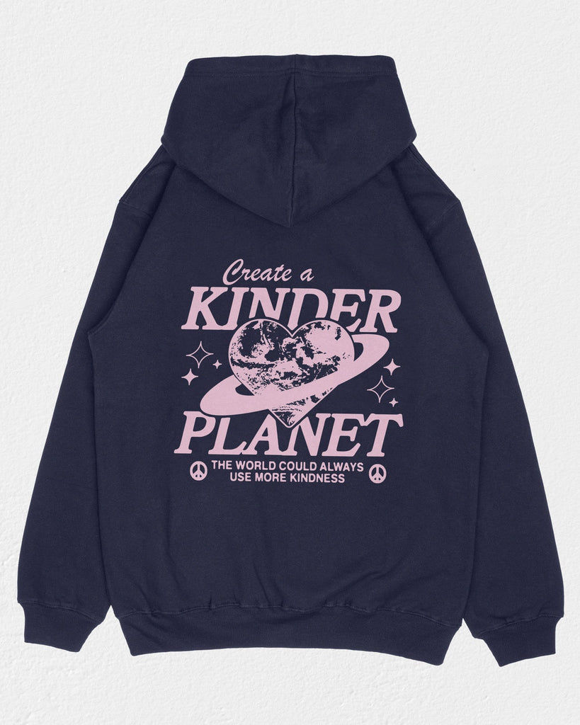 Kinder Planet Hoodie Navy