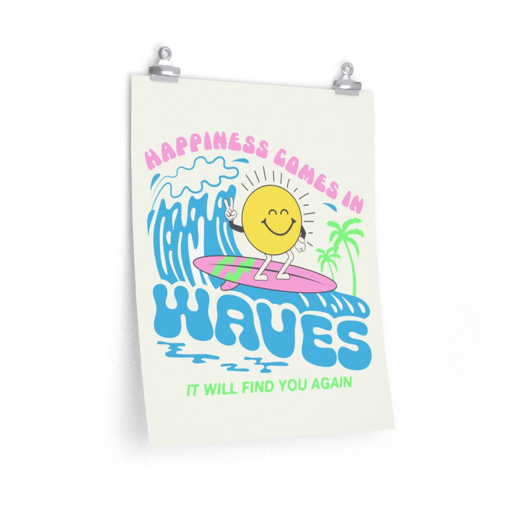 Happy Waves Poster