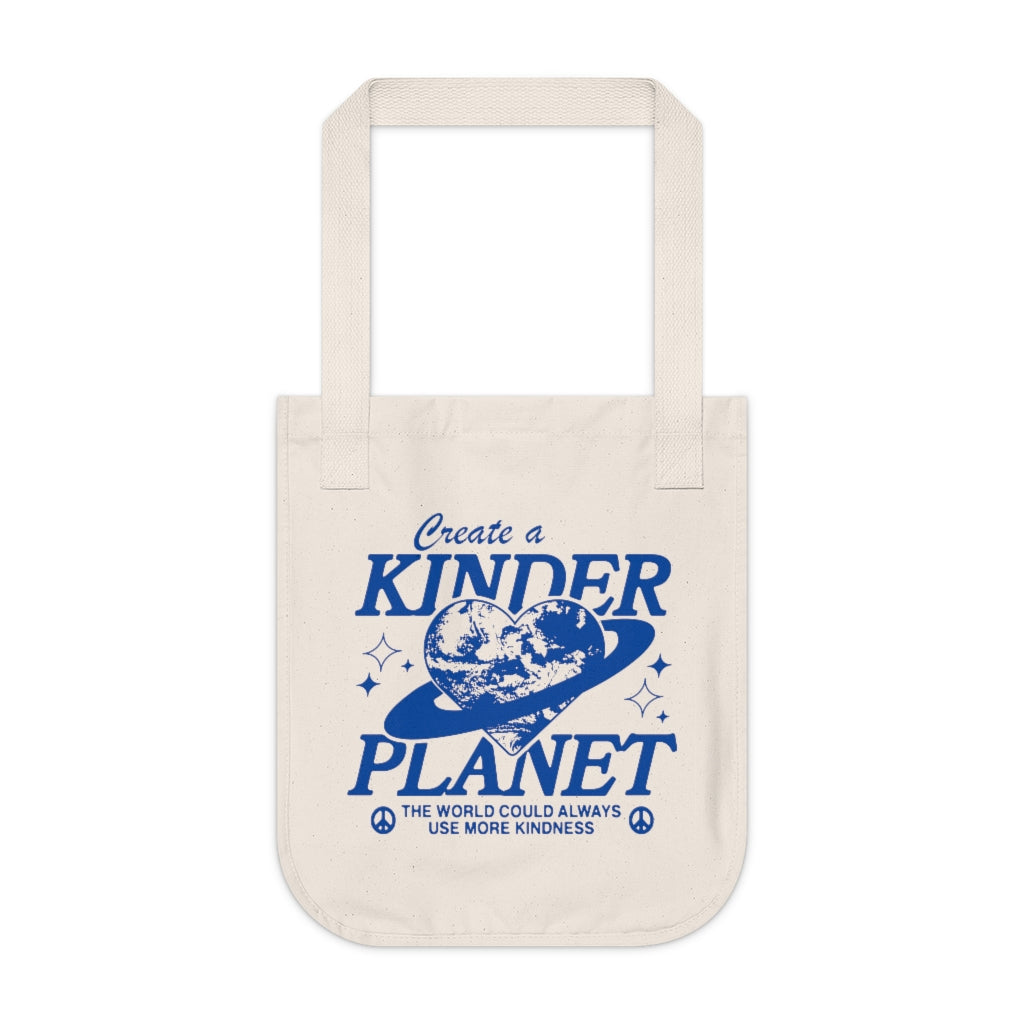 Kinder Planet Heavy Tote Blue