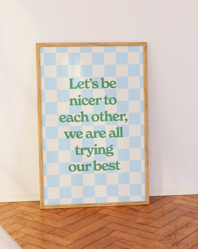 Nice To Each Other Poster